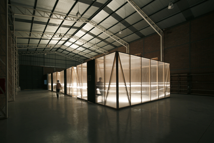 TCL architects: ephemeral boxes house puppet show TV series