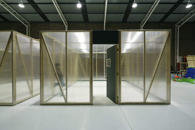 TCL architects: ephemeral boxes house puppet show TV series