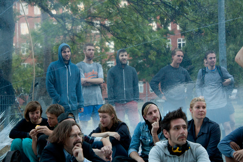 plastique fantastique's inflatable aeropolis community center