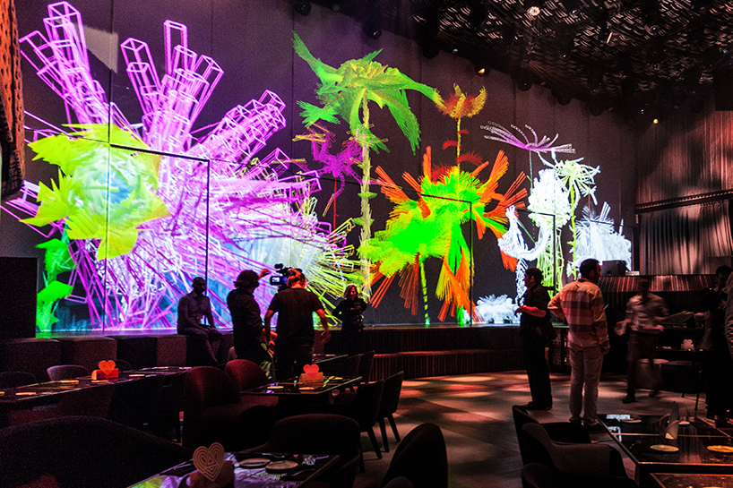 miguel chevalier forms fractal flowers and liquid pixels in ibiza