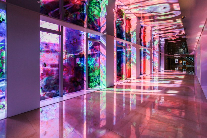 miguel chevalier's 'flower power' blooms into a digital garden of light