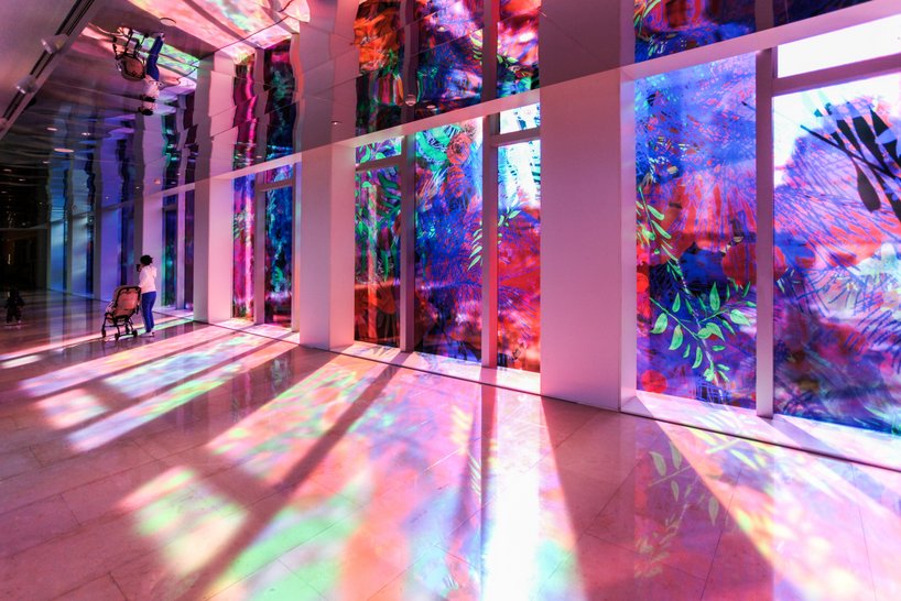 miguel chevalier's 'flower power' blooms into a digital garden of light