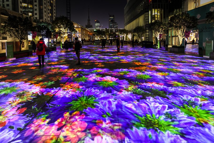 miguel chevalier's 'flower power' blooms into a digital garden of light - 1