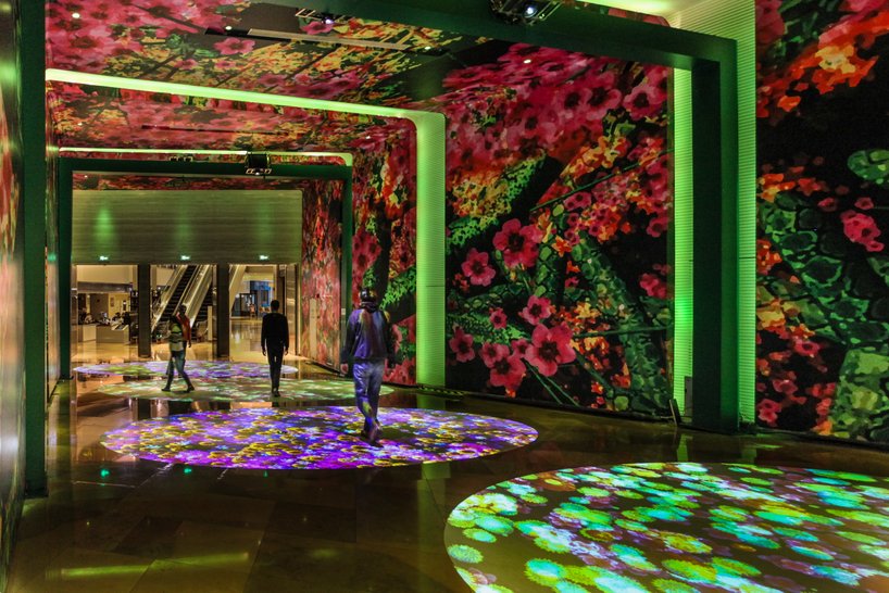 miguel chevalier's 'flower power' blooms into a digital garden of light