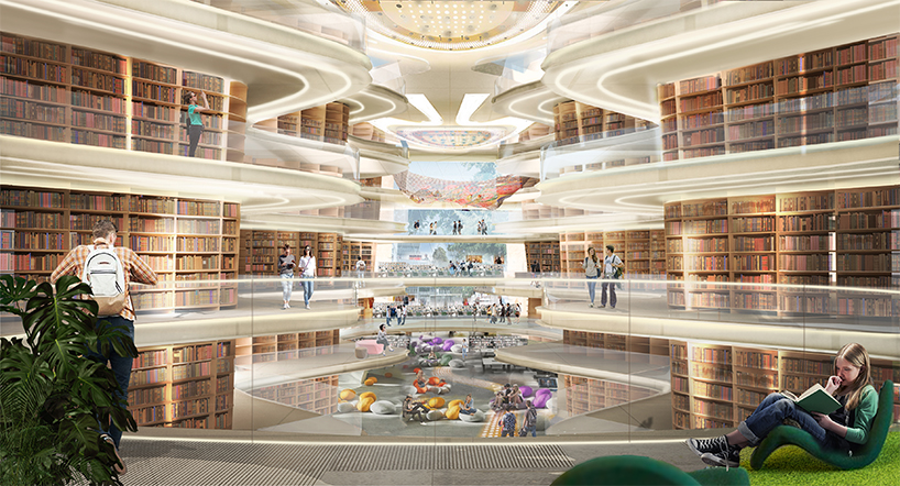 GAD proposes organic structure of arcades for istanbul technical university library