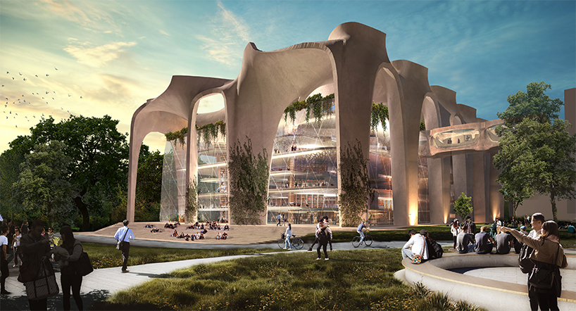 GAD proposes organic structure of arcades for istanbul technical university library