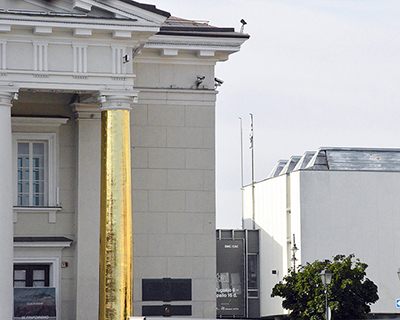 vilnius street art festival: the golden colonnade by upperstudio