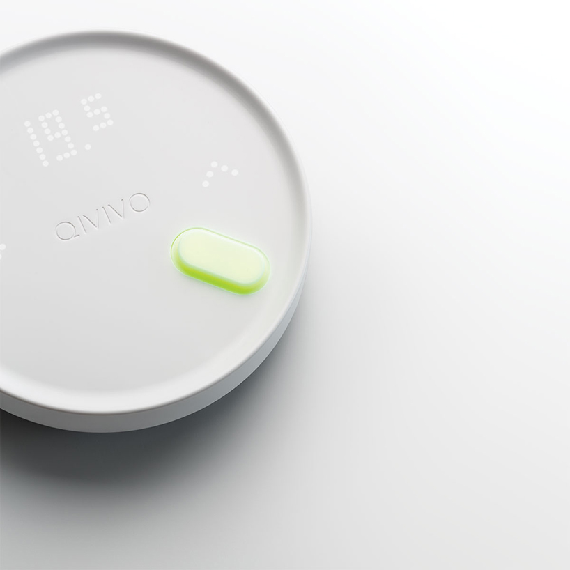 qivivo launches wireless smart thermostat designed by 5.5 designstudio