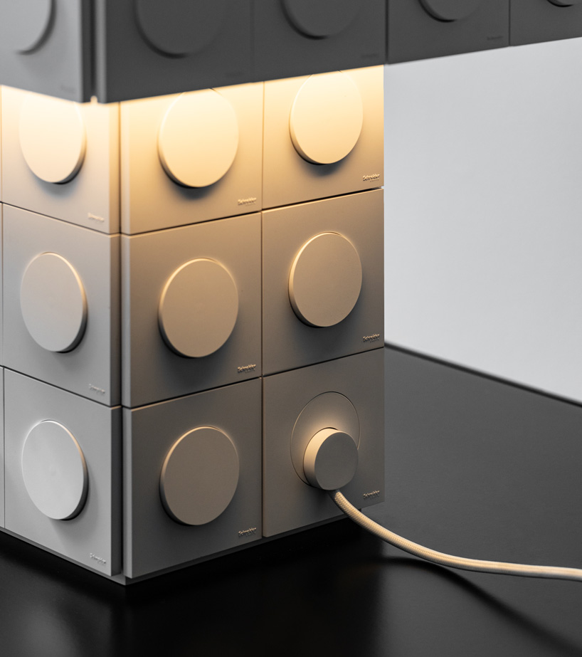 studio 5 5 hack schneider electrics odace range through volt face a collection of lighting and furniture that reinterprets sockets and switches 3
