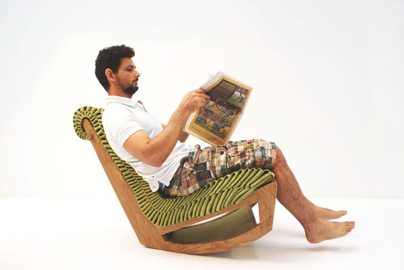 enrico gondim follows biomimicry principles for the ivy chair