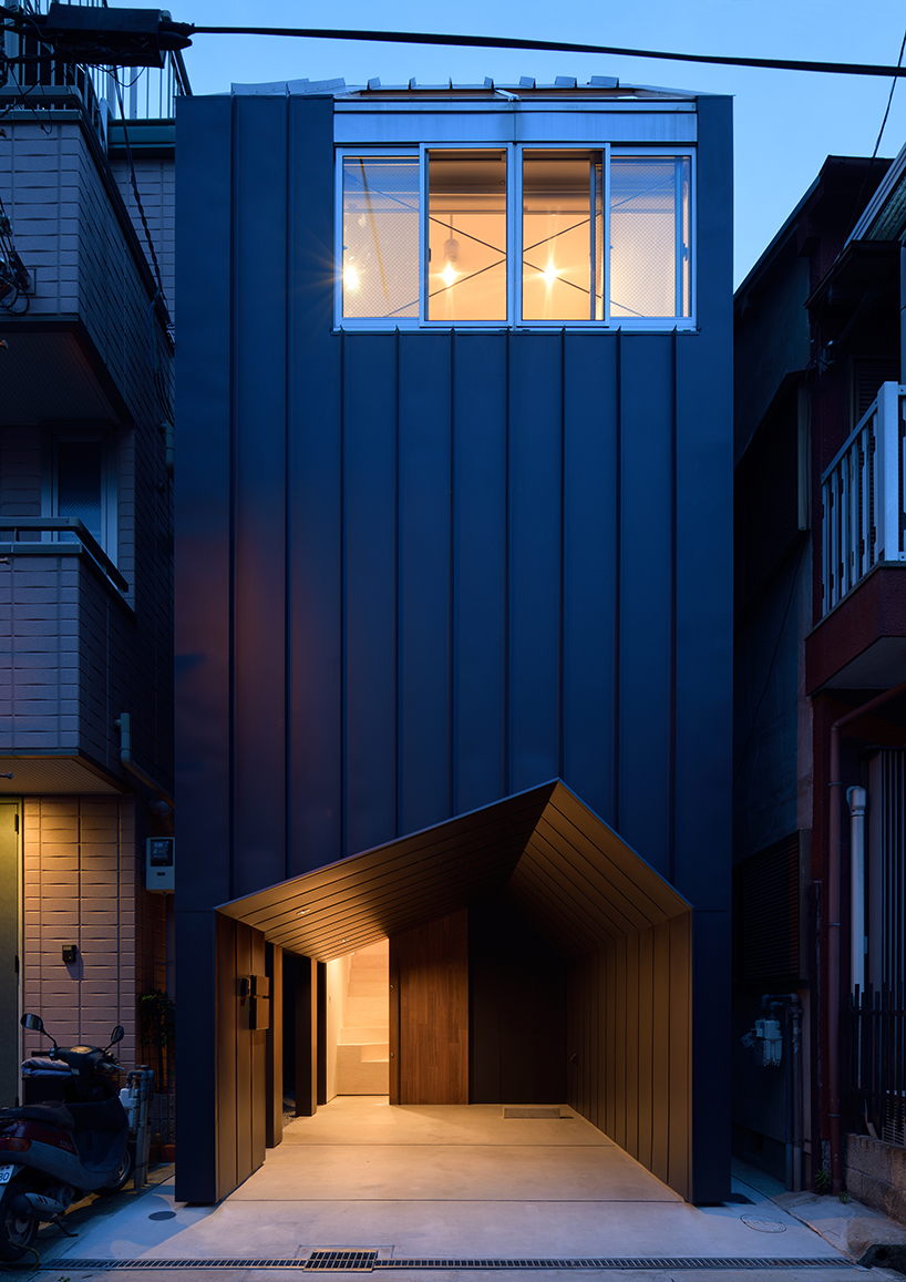 YMT-house by GENETO introduces modern design into an old osaka district designboom