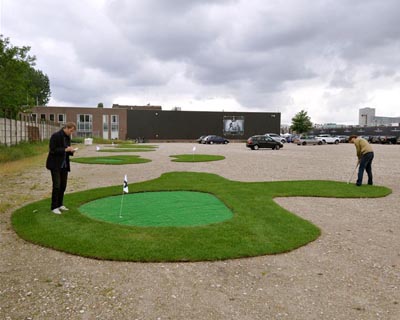 NL architects green the city with parking lot mini golf