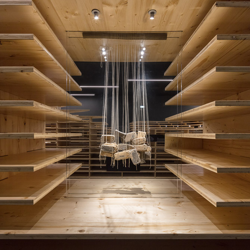 P-06's megalithic museum exhibition in portugal is inspired by archaeological excavations