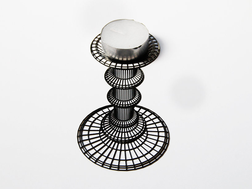 studio cheha: 3D optical illusion flat-light candle holder