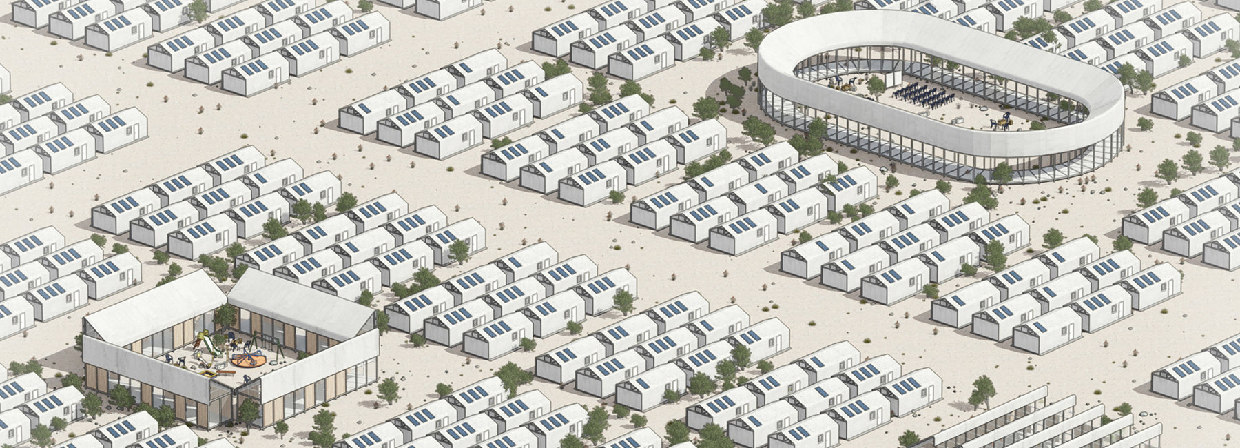 cutwork develops innovative 'just add water' concrete refugee shelters