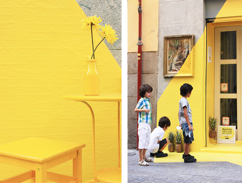 (fos) paints light onto a grey street