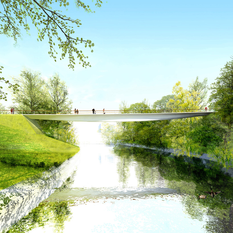salford meadows bridge proposal by avery associates architects