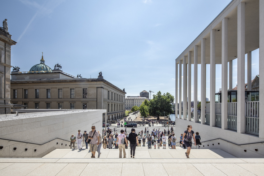 photographer felix loechner captures david chipperfield's james simon galerie in berlin designboom