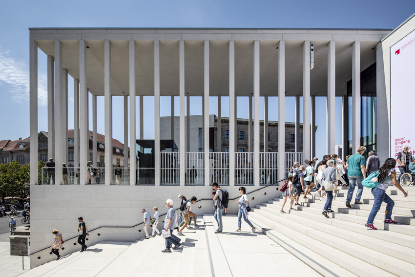photographer felix loechner captures david chipperfield's james simon galerie in berlin designboom