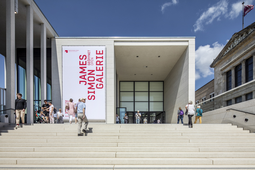 photographer felix loechner captures david chipperfield's james simon galerie in berlin designboom