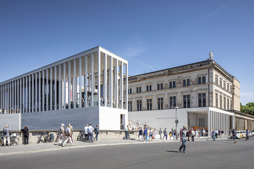 photographer felix loechner captures david chipperfield's james simon galerie in berlin designboom