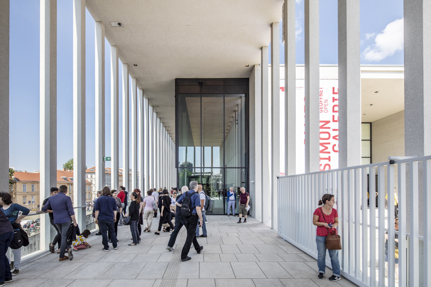 photographer felix loechner captures david chipperfield's james simon galerie in berlin designboom