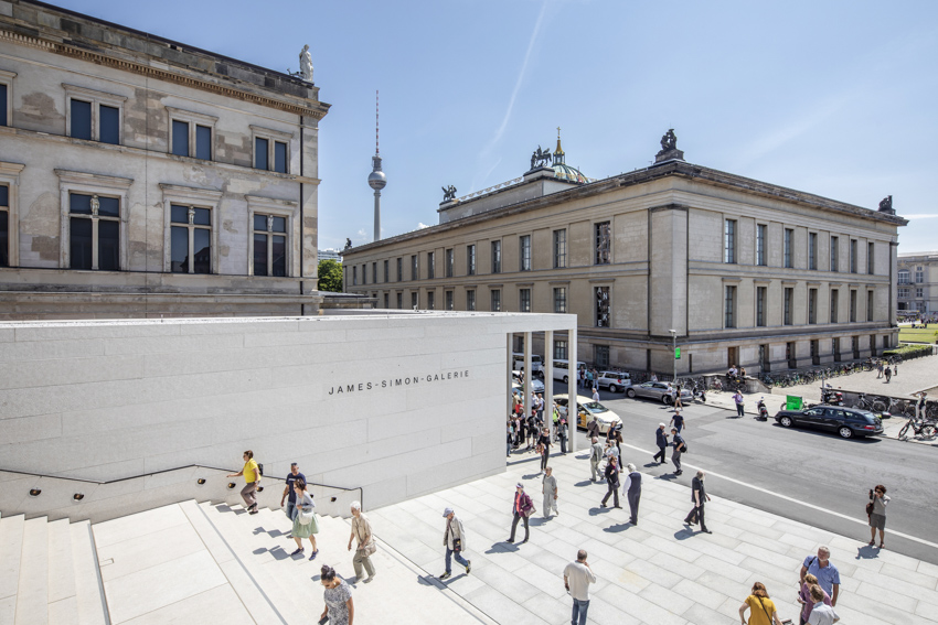 photographer felix loechner captures david chipperfield's james simon galerie in berlin designboom