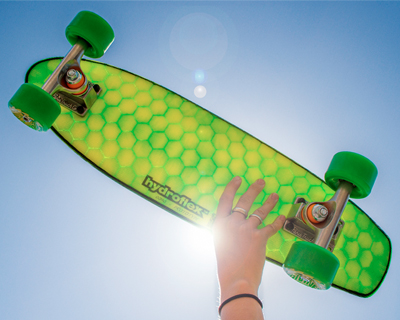 hydroflex retro skateboards combine 21st century technology