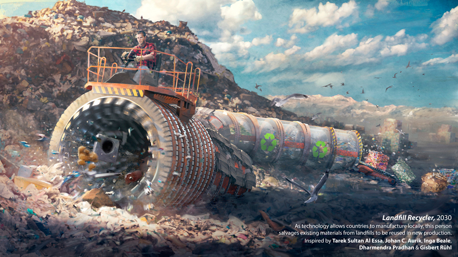 AKQA london visualizes future jobs predicted at world economic forum