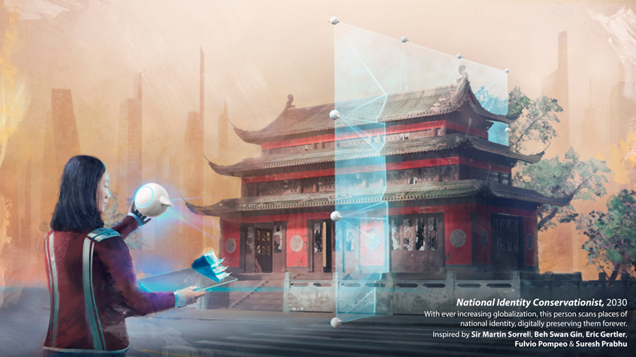 AKQA london visualizes future jobs predicted at world economic forum