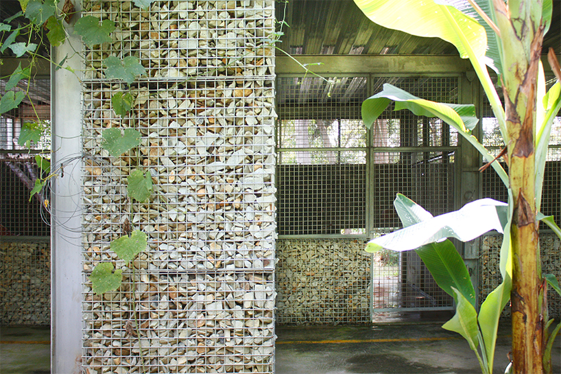 cole builds bear sanctuary in vietnam jungle of gabions filled with rocks from site