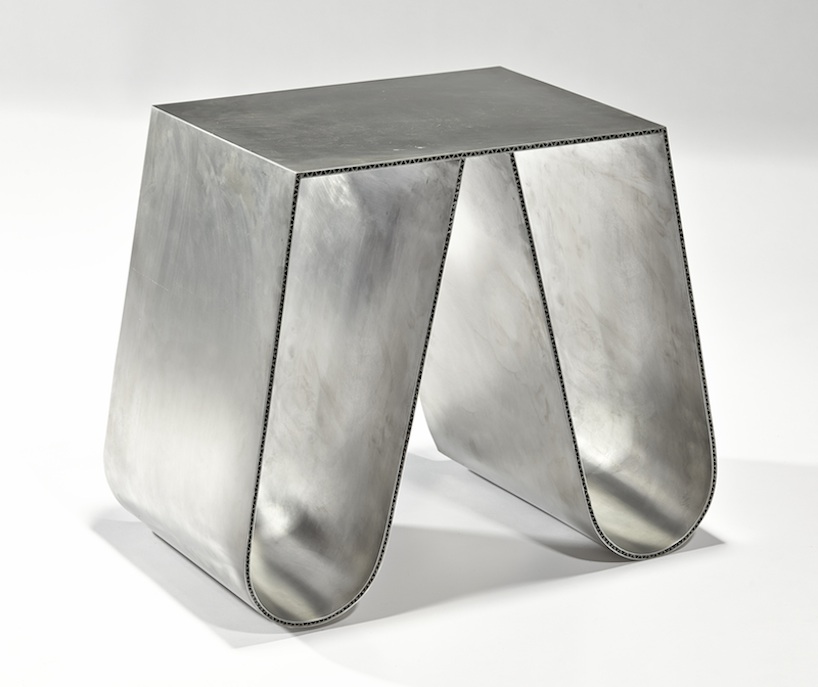 philipp kaefer molds no cardboard corrugated metal table