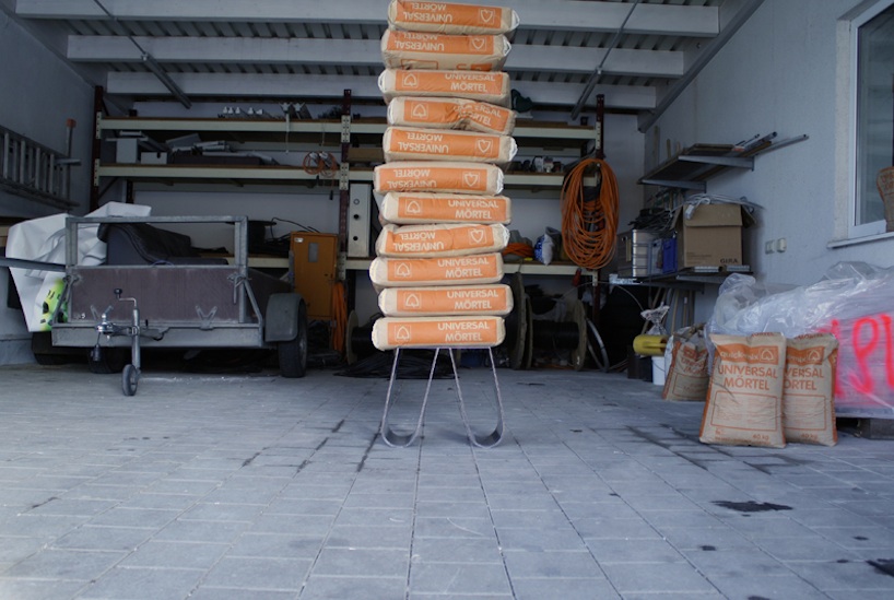 philipp kaefer molds no cardboard corrugated metal table
