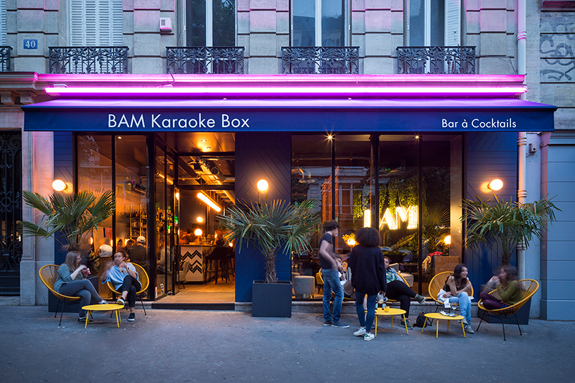 michael malapert designs the BAM karaoke box in paris with a touch of art deco