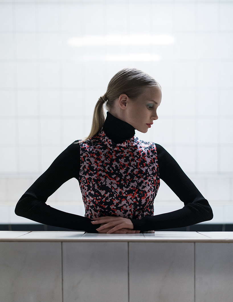 luca meneghel brings fashion to an old estonian public sauna