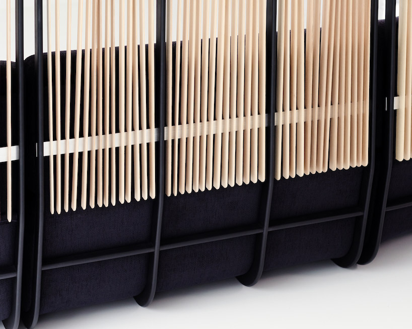 knauf + brown mimics tall grass in semi-private hull sofa 