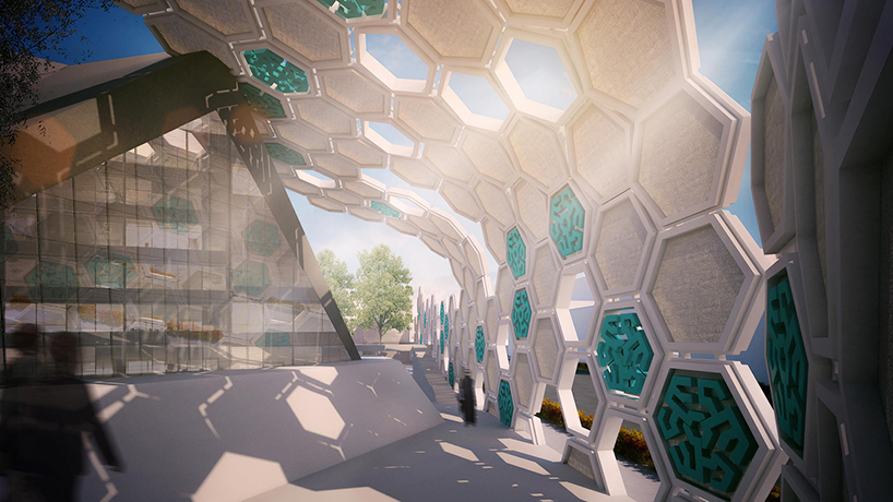 qods mosque renovation by arash g. tehrani generated from islamic pattern