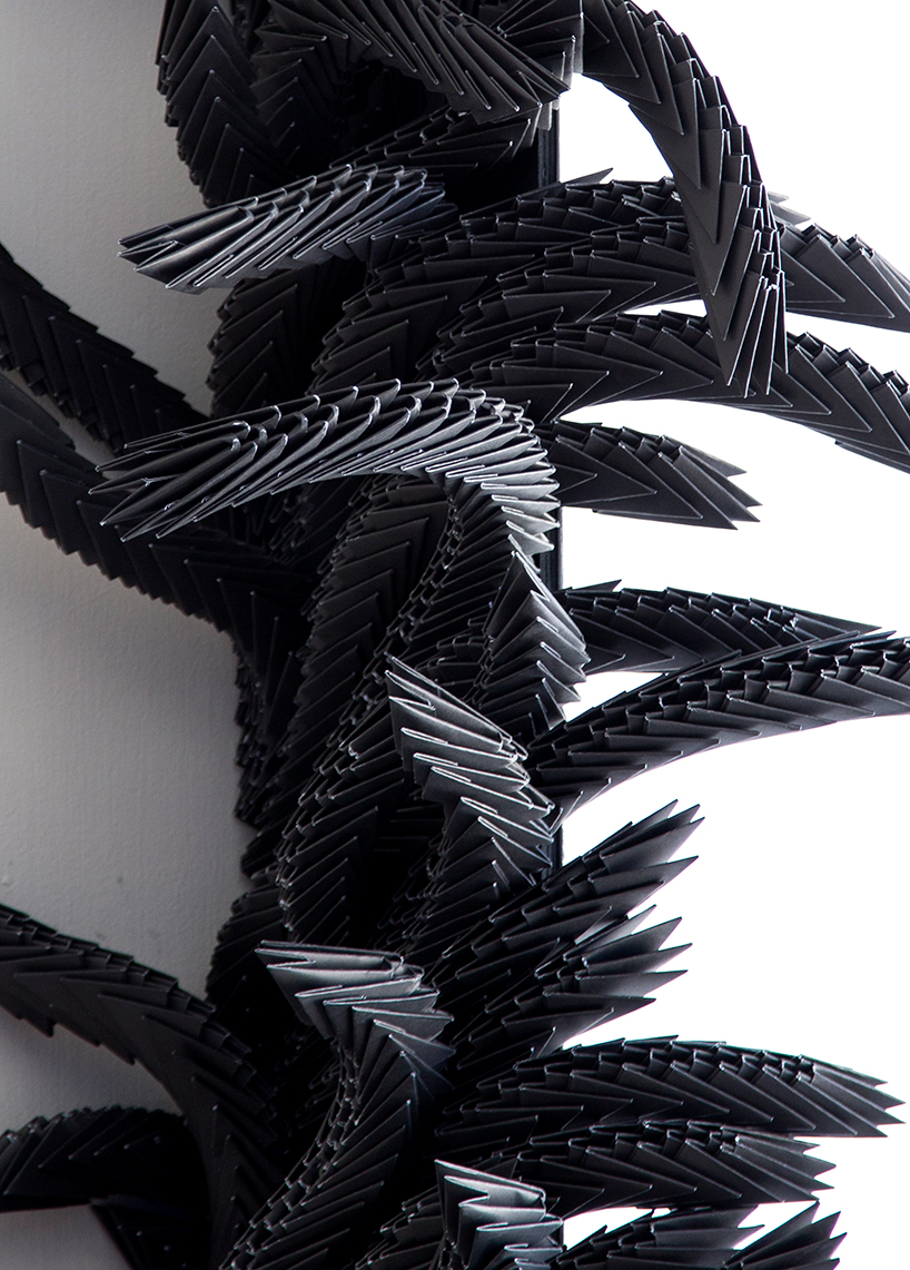 nilly mozer turns modular origami into a creeping 3D parasite