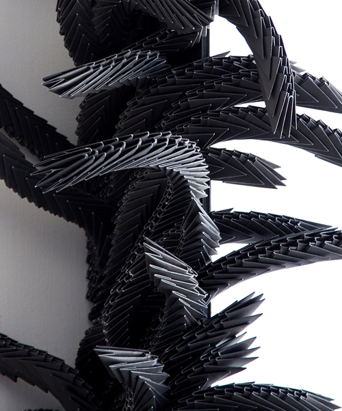 nilly mozer turns modular origami into a creeping 3D parasite