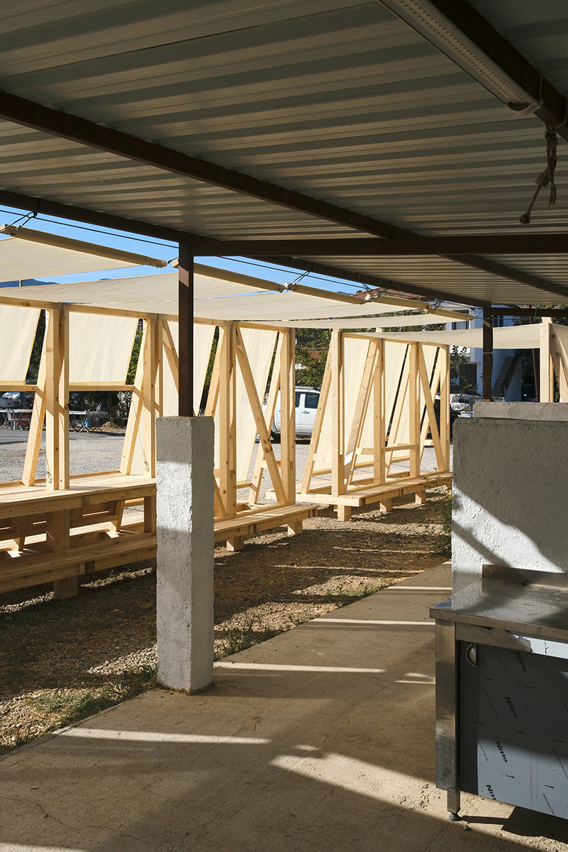 modular timber framing and textile canopies compose open-air civic pavilion in turkey - 7