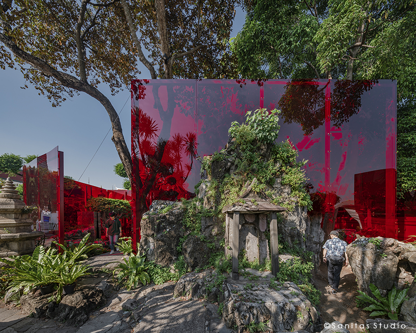 sanitas studio turns buddhist spiritual practices into a modern art installation