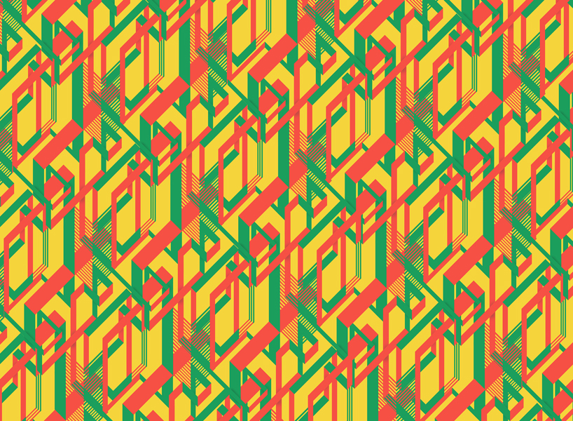 isorinths, isometric textile patterns designed by damola rufai