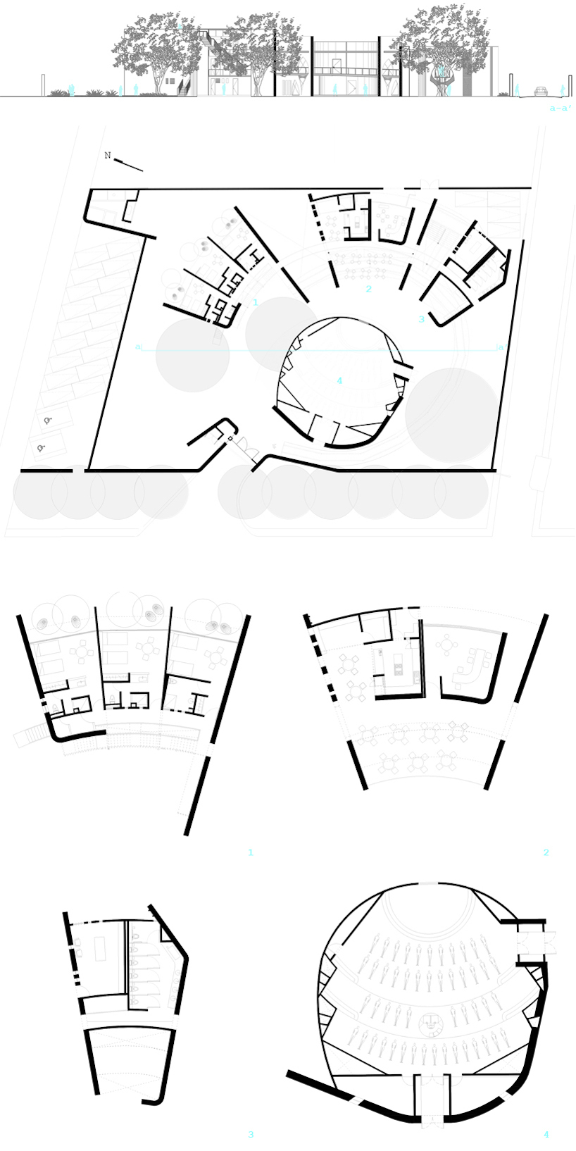 casapublica interprets sacred geometry in soga healing center