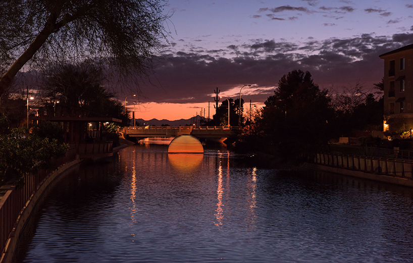 jotta studio's 'green ray' embodies the rising and falling of the arizona sunset