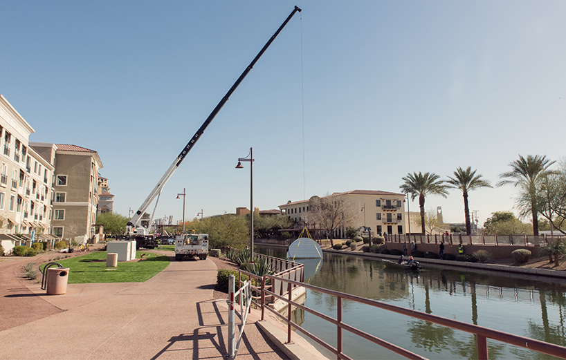 jotta studio's 'green ray' embodies the rising and falling of the arizona sunset