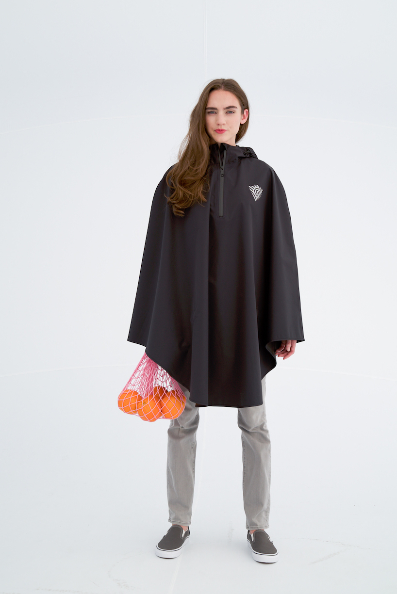 cleverhood debuts new rover rain cape made from PFC free materials designboom