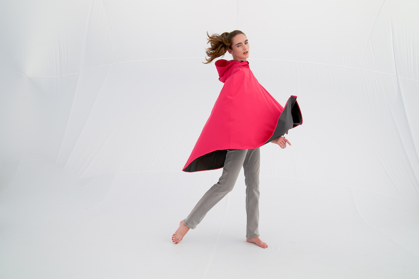 cleverhood debuts new rover rain cape made from PFC free materials designboom