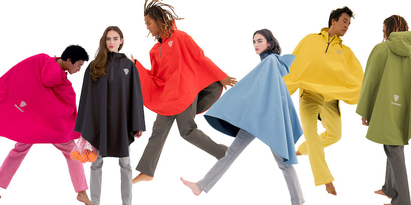 cleverhood debuts new rover rain cape made from PFC free materials designboom