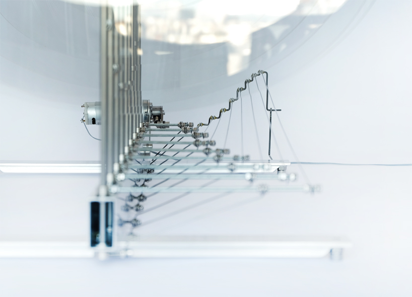 vincent leroy's 'slow echo' emulates clouds of floating glass