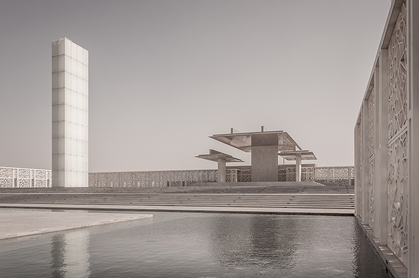 arata isozaki’s ceremonial court in doha is captured by pygmalion karatzas